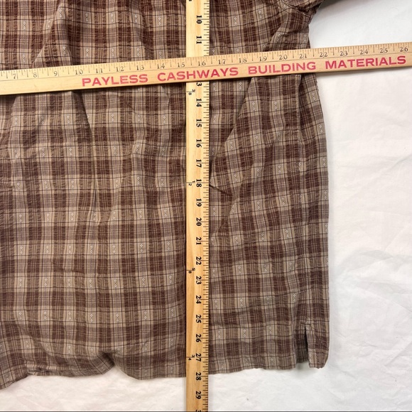 REI Striped Casual Shirt Men’s L Short Sleeve 7 Button Chest Pocket L030922 - Picture 3 of 4